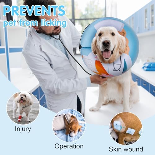 BEAUTYZOO Dog Cone Collar Alternative After Surgery,Pet Neck Donut E‑Collar - Image 4