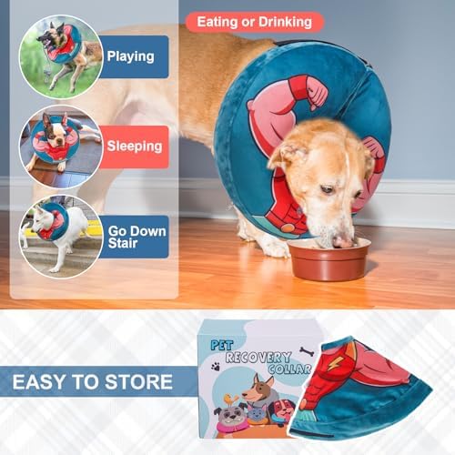 BEAUTYZOO Dog Cone Collar Alternative After Surgery,Pet Neck Donut E‑Collar - Image 6