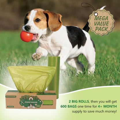 Dog Poop Bags Big Roll 300 Bags per Roll, 2 Pack, 600 Counts Bags - Image 6