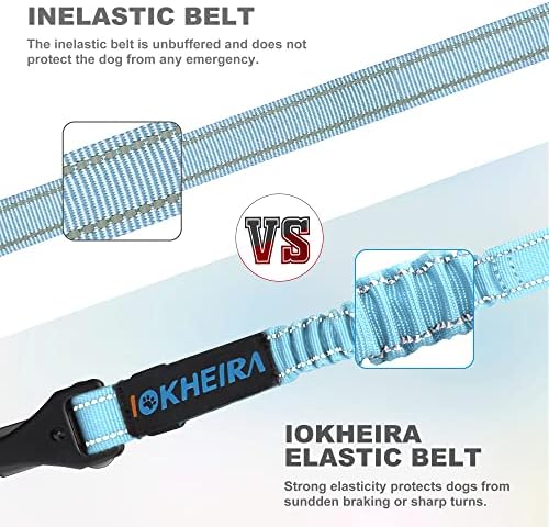 IOKHEIRA Dog Seatbelt, Adjustable, Reflective, Bungee Buffer, Large/Medium/Small, 900lbs, for Dogs - Image 4