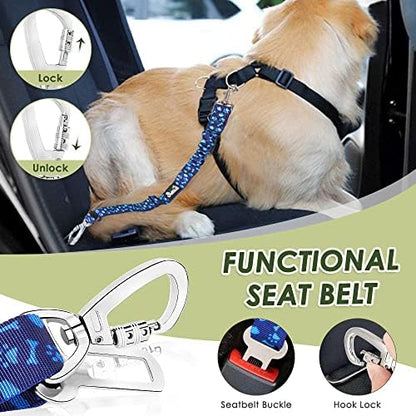 SlowTon Dog Seatbelt, 2 Pack Adjustable Heavy Duty Dog Safety Seat Belt - Image 3