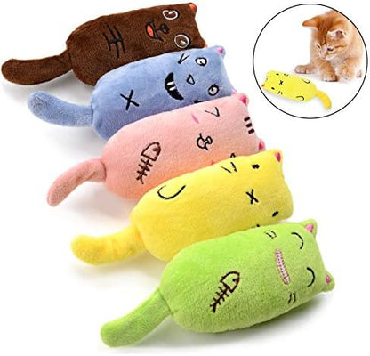 Legendog 5Pcs Catnip Toy, Cat Chew Toy Bite Resistant Catnip Toys for Cats,Catnip Filled Cartoon Mice Cat Teething Chew Toy (Multicolor1) - Image 2