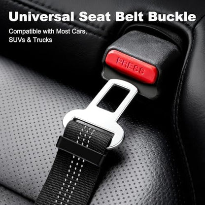 Dog Seat Belt for Car, Car Harness with Locking Aluminum Hook - Image 6