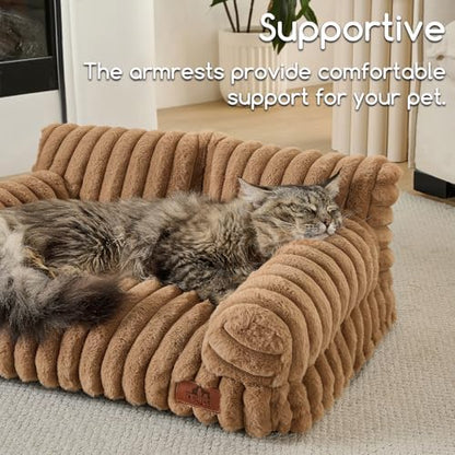 Hollypet Small Dog Large Cat Bed Puppy Couch Beds for Pets up to 25 lbs - Image 4