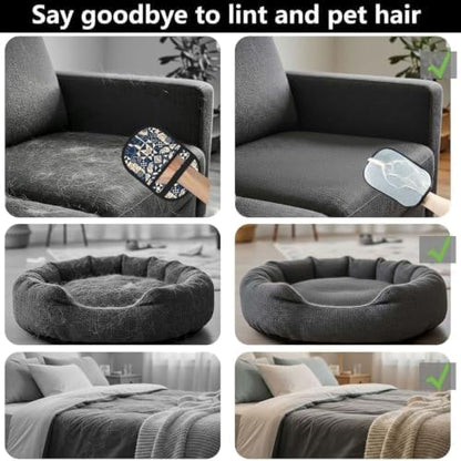 Cozy Cats Pet Hair Removal Glove Brush Pet Hair Remover Tool for Carpet - Image 3