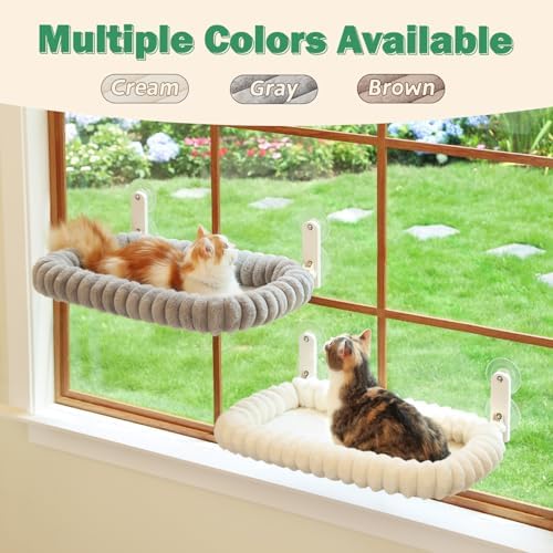 Zakkart SnugCloud Foldable Cat Window Perch (Brown, M) - Image 6