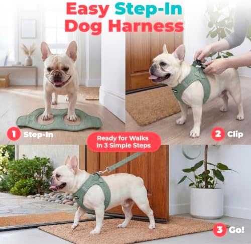 Voyager Step-in Air Dog Vest Harness - Moss Green, X-Small - Image 3