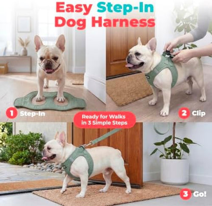 Voyager Step-in Air Dog Vest Harness - Moss Green, X-Small - Image 3