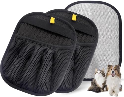 Pet Hair Remover Glove for Cats Dogs Electrostatic Uproot Clean Glove by AFENGAU