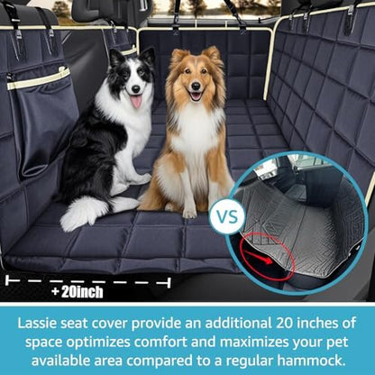 Lassie Truck Hard Bottom Waterproof Dog Hammock for Car with Mesh Window - Image 4