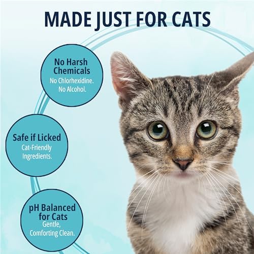 NOVEHA 150 PCs Cat Ear Wipes that Gently Clean & Soothe Sensitive Cat Ears; Soft Ear Cleaner for Removing Wax, Dirt & Odor; Alcohol-Free Ear Care with pH Balanced Formula; Unscented Grooming Care - Image 2