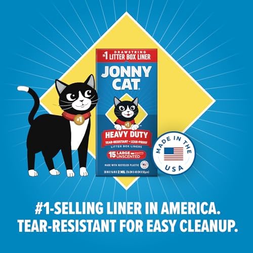 Jonny Cat Litter Box Liners Heavy Duty, Tear & Leak Resistant Large 15ct (Pack of 2) - Image 4