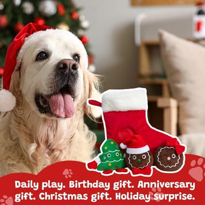 Hollypet Christmas Squeaky Hide and Seek Dog Toys for Small and Medium - Image 7