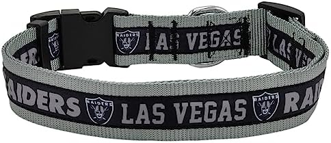 Pets First NFL Raiders Licensed PET COLLAR, Extra Large - Heavy-Duty, Strong, and Durable Dog Collar. Available in 31 Football Teams and 4 Sizes - Image 2