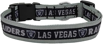 Pets First NFL Raiders Licensed PET COLLAR, Extra Large - Heavy-Duty, Strong, and Durable Dog Collar. Available in 31 Football Teams and 4 Sizes - Image 2