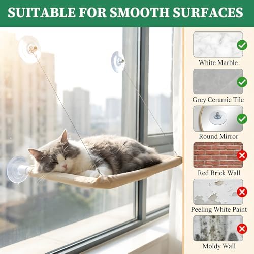Cat Window Perch Suction Cup, Adhesive Suction Cup with Screws - Image 3
