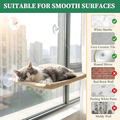 Cat Window Perch Suction Cup, Adhesive Suction Cup with Screws - Image 3