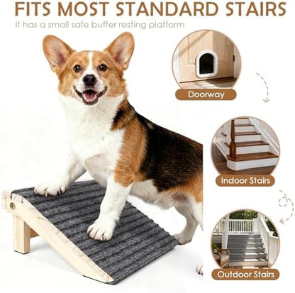 3-in-1 Dog Ramp for Stairs, Foldable Dog Stairs for Senior Dogs - Image 5