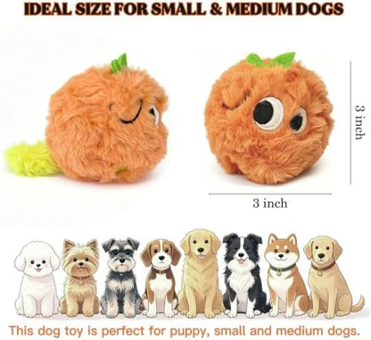 Squeaky Plush Ball Dog Toys for Small Medium Dogs, 3'' Soft Fuzz Ball - Image 3