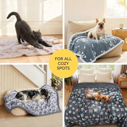 Luciphia Waterproof Dog Blanket Reversible Sherpa Fleece for Small Dogs Cat - Image 4