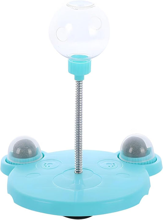 Cat Treat Dispenser Toy, Cat Feeding Ball with Catnip, Interactive Cat Toys, Cat Slow Feeder, Ideal for Cat Play and Stimulate Mental