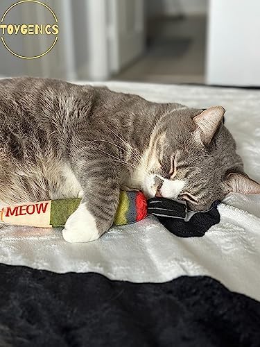 Doobie Catnip Toys for Cats - Soft, Bite-Resistant Cat Chew Toys with Long Shape for Kicking and Stress Relief - Image 5