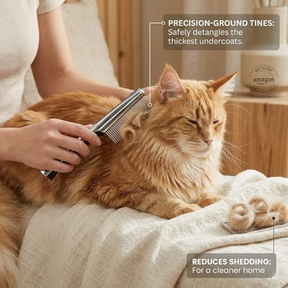 Resco Pet Products Rotating Tooth Comb - Professional Detangling & Dematting Grooming Comb for Dogs and Cats, Prevents Hair Pulling - Image 5