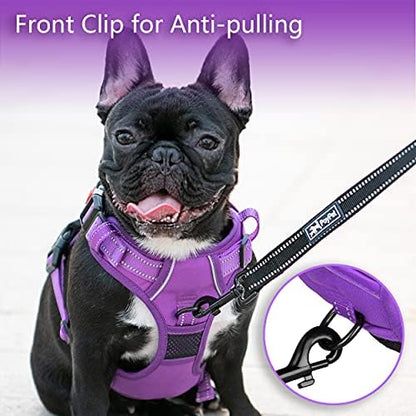 PoyPet No Pull Dog Harness, Reflective Vest with 2 Leash Clips & Handle - Image 3