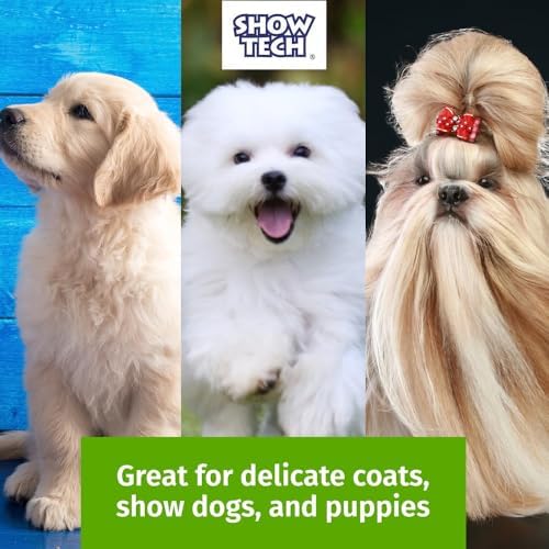 Show Tech Tuffer Than Tangles Slicker Brush for Dog Grooming with Long, Firm Pins, Medium Size, Perfect for Doodle Breeds, Angled Pins for Dematting, Remove Undercoat, Comfort Grip Handle - Image 5