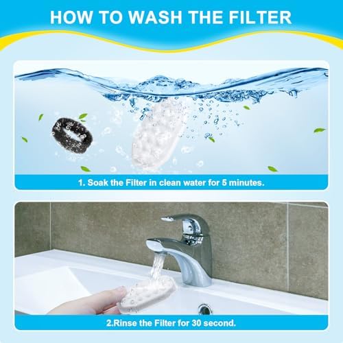 8 Pack Cat Water Fountain Filters for Rellaty & Neareal Pet Fountains - Image 4