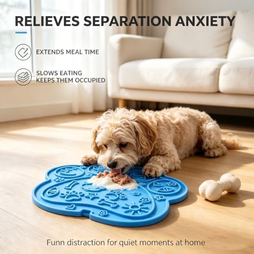 2Pcs Dog Lick Mat Paw Shape Suction Cups for Bathing Grooming Pets - Image 4