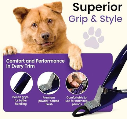 Resco Guillotine Dog Nail Clippers for Small to Medium Dogs, Color Series, Winner's Circle Purple - Image 4