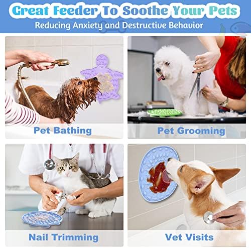 Lick Mat for Dogs & Cats, 3-Pack Slow Feeder Lick Pad with Suction Cups, Anxiety Relief, BPA Free, Dishwasher Safe - Image 7