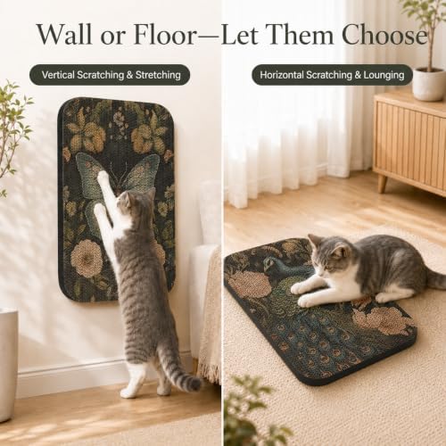 2 Pack Cat Wall Scratcher, Art Cat Scratching Board for Cats - Image 5