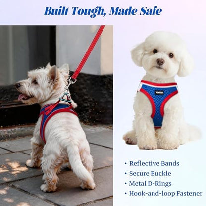 No Pull Dog Puppy Harness and Leash Set Reflective Mesh Vest Small - Image 5