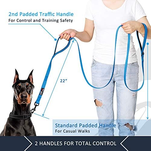 Plutus Pet Double Handle Dog Leash, 6 FT Long, for Medium Large Dogs - Image 2
