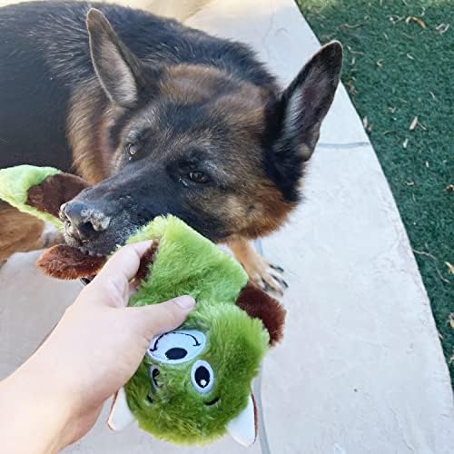 Jalousie 5 Pack Stuffingless Dog Squeaky Toys Dog Toy w/Durable Liner No Stuffing Dog Toy - Dog Toys Crinkle Paper Squeaker Toy for Medium Large Dogs (5 Pack - Color 2 - Squeaky) - Image 3