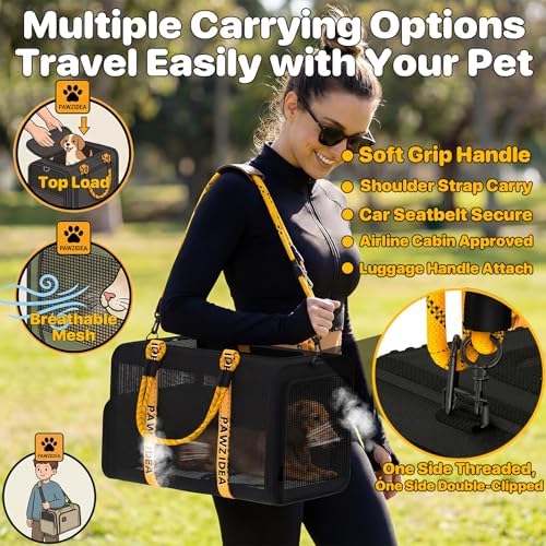 PAWZIDEA Expandable Pet Carrier for Small Cats & Dogs, TSA Airline Approved - Image 5