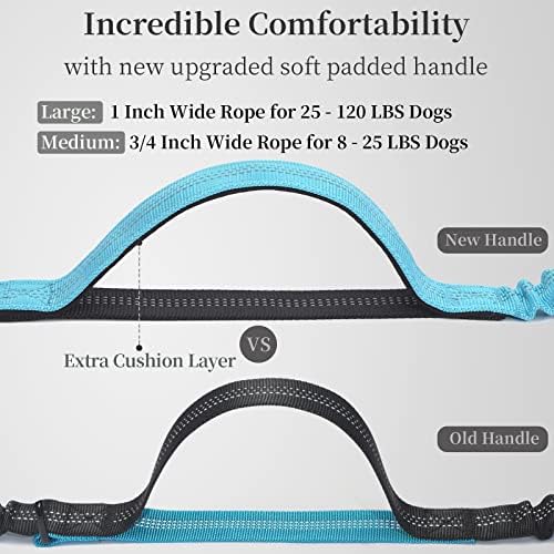 iYoShop Hands Free Dog Leash with Zipper Pouch, Large, 25-120 lbs, Blue - Image 3