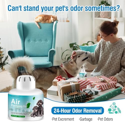 Pet Odor Eliminator Gel, 5.3 oz Pet Odor Absorber Box, 90-Day Long-Lasting Odor Absorber for Cats & Dogs, Plant-Based Air Freshener for Home, Litter Box, Kennel & Pet Areas (B) - Image 2