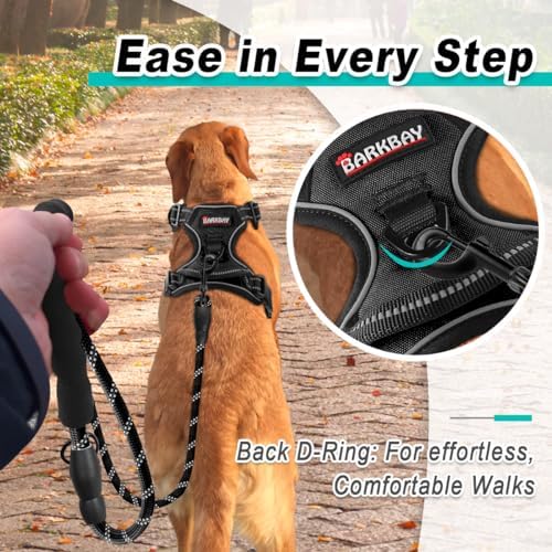 BARKBAY Dog Harness for Small Sized Dog No Pull 2 Leash Clips Dog Vest - Image 3