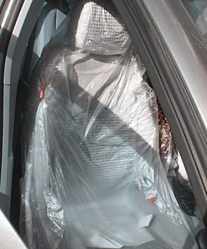 Moyishi Car Disposable Plastic Seat Covers Vehicle Protector Mechanic Valet Pet Seat Covers (100PCS)
