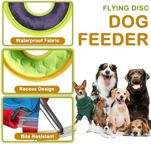 Dog Flying Disc, 9" Dog Flyer Toys for Medium/Large Dogs, Durable Nylon Fetch Toy for Easy Catch, Floats in Water & Safe on Teeth (Purple) - Image 5