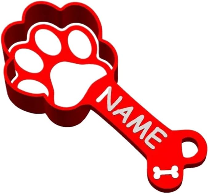 Personalized Dog Food Measuring Cup Custom Dog Food Scoop with Name Pet Accessories Dog Slow Feeder Bowl (8 oz.)