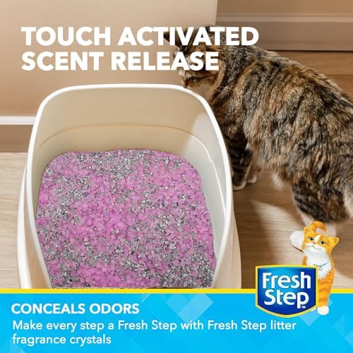 Fresh Step Cat Litter Crystals Deodorizer, Sweet Blossom Scent, 30 Oz - Image 3