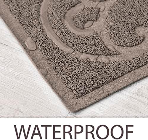 PetLike 2pk 30x18 inch Cat Litter Box Mat, Thick Kitty Litter Trapping Mat, Durable,Waterproof &Washable with Non-Slip Backing, Soft on Kitty Paws and Easy to Clean, BPA Free - Image 3