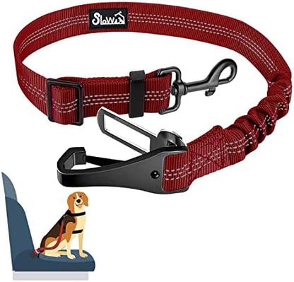 SlowTon Dog Car Seat Belt, 3 in 1 Latch Bar Attachment Dog Safety Seatbelt by SlowTon