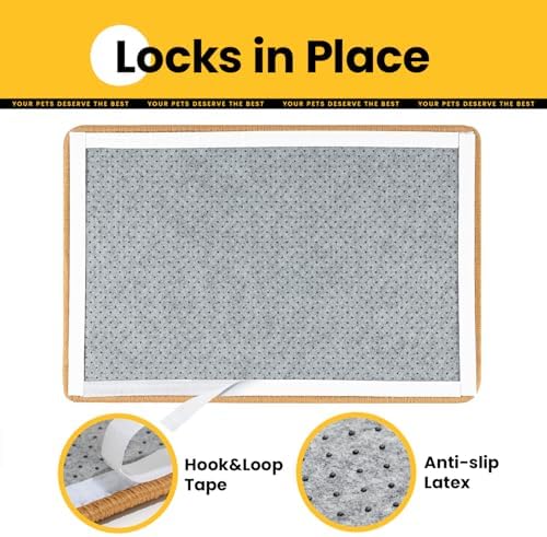 Conlun Cat Scratcher Mat, 15.7x23.6in Sisal Mat Floor & Couch Protector - Image 6