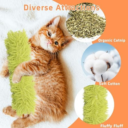 3 Pack Catnip Toys,Soft and Durable Cat Pillows Toys, Funny cat Toy - Image 2