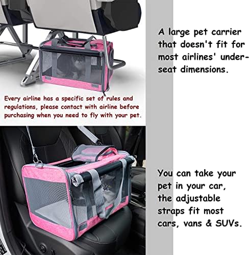 GAPZER Pet Carrier for Large and Medium Cat, Soft-Sided Pet Crate for Puppy - Image 5